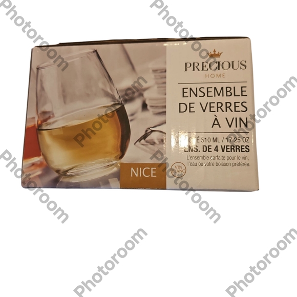 Precious Home Stemless Wine Glasses Set Of 4 510 Ml 17.25 Oz - Picture 6 of 9